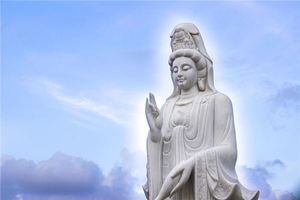 夢見菩薩雕像
