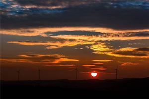 夢見火紅的夕陽