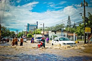 夢到家門口發大水